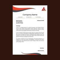 Professional corporate business letterhead design vector template.