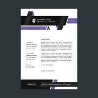 Professional corporate business letterhead design vector template.