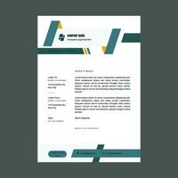 Professional corporate business letterhead design vector template.