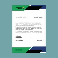 Professional corporate business letterhead design vector template.