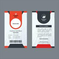 Corporate ID Card Design Vector Template