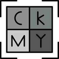 icono de vector de cmyk