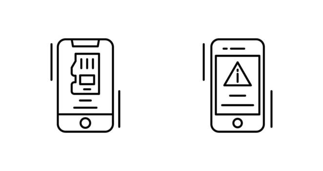 Memory and Error Icon vector