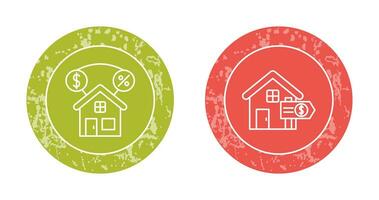 Mortgage and Sale Icon vector