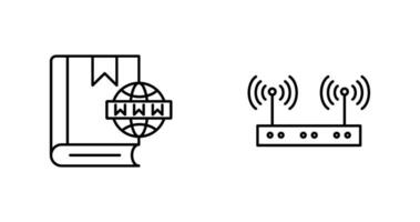 Website and Wireless Icon vector