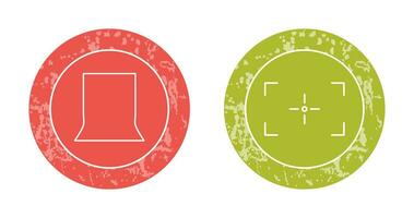 back stand and focus Icon vector