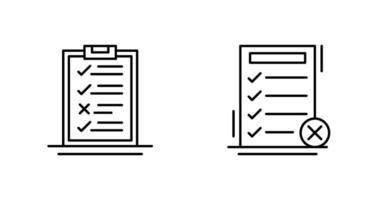 Delivery List and Fake List Icon vector