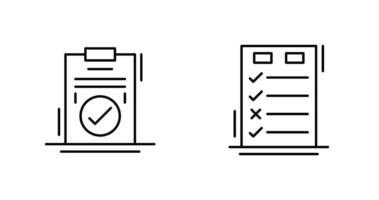 hoy a hecho cheque lista y marca de verificación icono vector