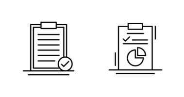 seleccionado y diagrama icono vector