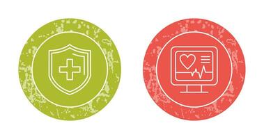 Protection and Plus Icon vector