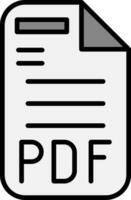 icono de vector de pdf