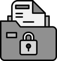 Secure Folder Vector Icon