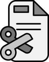 icono de vector de documento