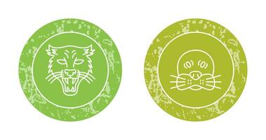 Puma and seal Icon vector