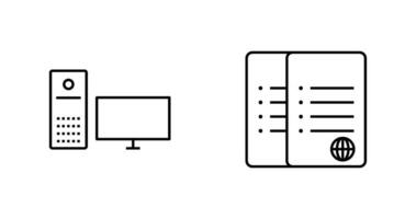 computer and corrupted data  Icon vector