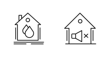 Water Hose and Mute Icon vector