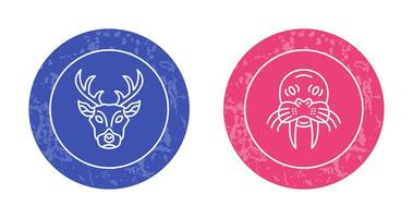 Deer and animal Icon vector