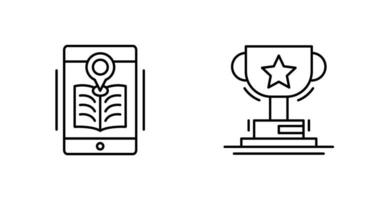 Library and Prize Icon vector