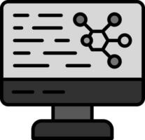 icono de vector de computadora