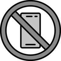 No Phone Vector Icon