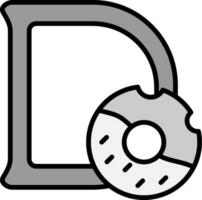 Capital D Vector Icon