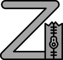 Small Z Vector Icon