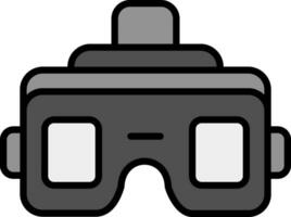 icono de vector de gafas vr