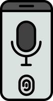 Voice Recognition Vector Icon