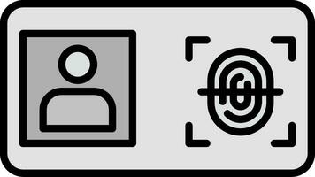 Biometric Identification Vector Icon