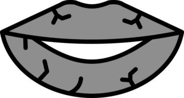 Dried Lips Vector Icon