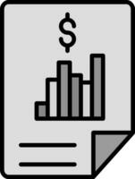 icono de vector de informe financiero