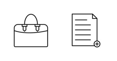 add file and case  Icon vector