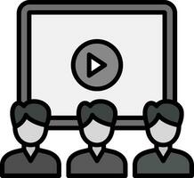 Video Presentation Vector Icon