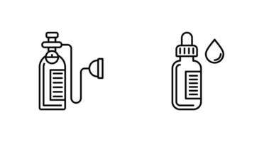 Oxygen and Dropper Icon vector