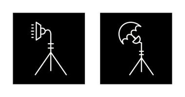 light stand and studio Icon vector