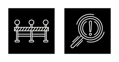 Roadblock and Problem Icon vector