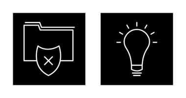 vulnerable folders and innovatives idea Icon vector