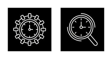 Direction and Magnifier Icon vector