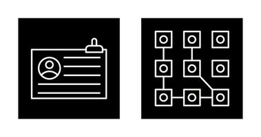 Account and Pattern Icon vector