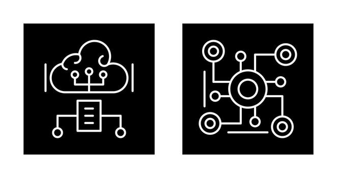 Cloud Computing and Connection Icon vector