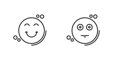 Smile and Neutral Icon vector