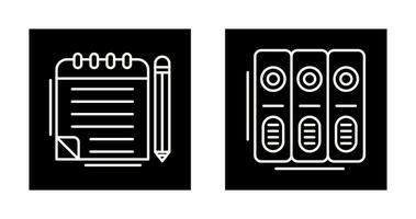 Notepad and Document Icon vector