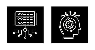 Server and Skills Icon vector