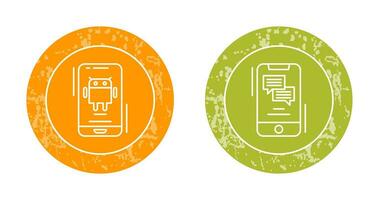 Android and Text Icon vector