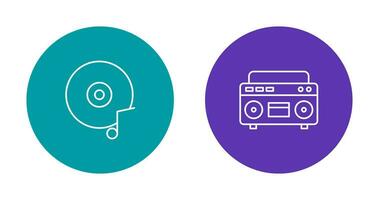 Music CD and Casette Icon vector