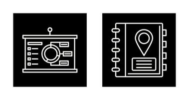 Presentation and Address Icon vector