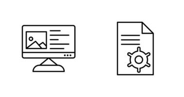 Content Planning and Content Management Icon vector