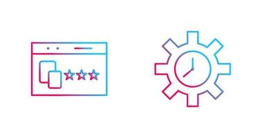 Website Promotion and Time Optimization Icon vector