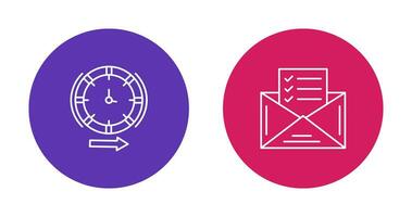 Direction and Check List Icon vector