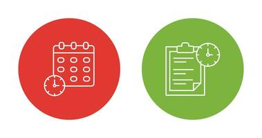 Deadline and Task Management Icon vector